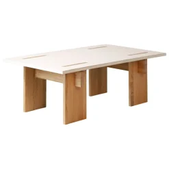 Eberhart Furniture Arnold soffbord, ljus betong - ljus ek