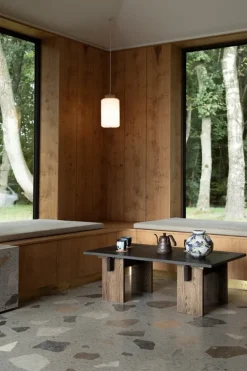 Eberhart Furniture Arnold soffbord, mörk betong - mörk ek