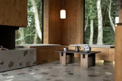 Eberhart Furniture Arnold soffbord, mörk betong - mörk ek