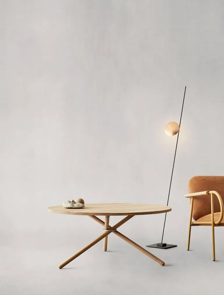 Eberhart Furniture Bertha soffbord, 90 cm, ljus ek