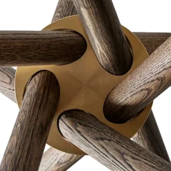 Eberhart Furniture Hector matbord, 105 cm, mörk betong - mörk ek