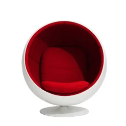 Eero Aarnio Originals Ball Chair, vit - röd