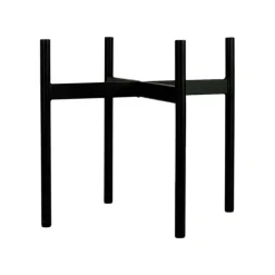 Elementa Klorofyll blomkruka med stativ, låg, grå