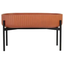 Elementa Klorofyll kruka med stativ, oval, terrakotta