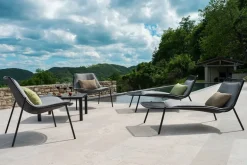 Emu Round sitt- och ryggdyna för fåtölj, grå