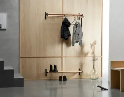 Essem Design Nostalgi 291 hatthylla, 100 cm, ek - aluminium