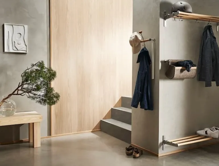 Essem Design Nostalgi hatt-/skohylla, 100 cm, svartbetsad ek - svart