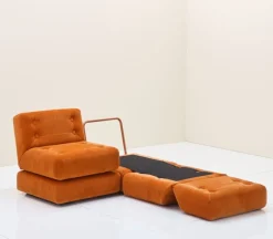 Fasetti Easy soffmodul, 71 x 80 cm, mörkbrun Corda