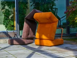 Fasetti Easy soffmodul, 71 x 80 cm, orange Corda