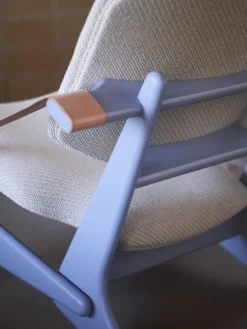 Fasetti Jumbo fåtölj, duvgrå  - Coda naturell vit