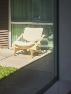 Fasetti Jumbo fåtölj, oljad furu - Makalu naturligt vit