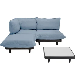 Fatboy Paletti soffa, 3 moduler + bord, vänster, stormblå