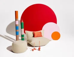 Fatboy Point Sherpa stor sittpuff, ecru