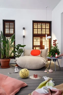 Fatboy The BonBaron Sherpa loungefåtölj, ekru