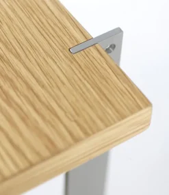 FDB Møbler A91 Nordhavn bokhylla, 85 x 182 cm, ek - silkesgrå