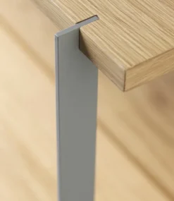 FDB Møbler A91 Nordhavn bokhylla, 85 x 182 cm, ek - silkesgrå