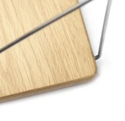 FDB Møbler B145 hylla, 20 x 90 cm, lackad ek - grå