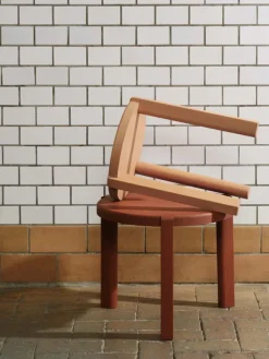 FDB Møbler D108 Ragnsminde soffbord, 48 cm, Carmine red