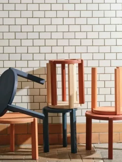 FDB Møbler D108 Ragnsminde soffbord, 48 cm, Carmine red