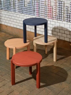 FDB Møbler D108 Ragnsminde soffbord, 48 cm, persika