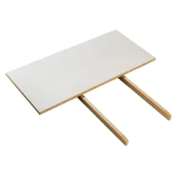 FDB Møbler Extra blad till C35C bord, ek - ljusgrå linoleum
