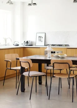 FDB Møbler J183 Holmen stol med armstöd, ekfaner