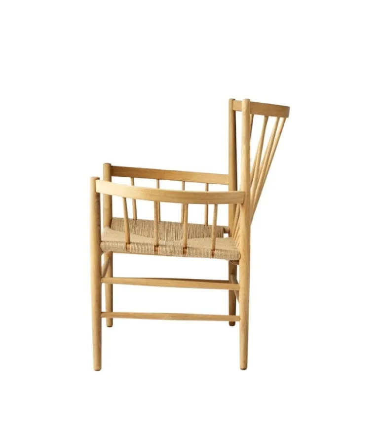 FDB Møbler J82 loungestol, lackerad ek