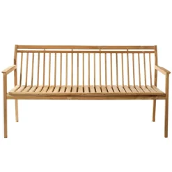 FDB Møbler M11 Sammen 3-sitsbänk med ryggstöd