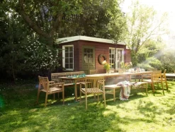 FDB Møbler M11 Sammen 3-sitsbänk med ryggstöd