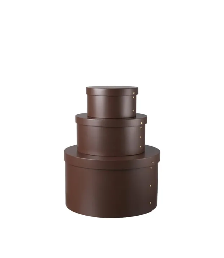 FDB Møbler X3 Drejo förvaringslåda, 31 cm, chokladbrun