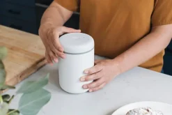 Fellow Atmos vakuumbehållare, 1,2 l, mattvit