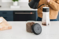 Fellow Atmos vakuumbehållare, 0,7 l, klar - mattsvart