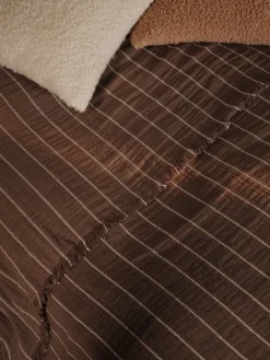 ferm LIVING Aires överkast, dubbelt, 250 x 240 cm, sten