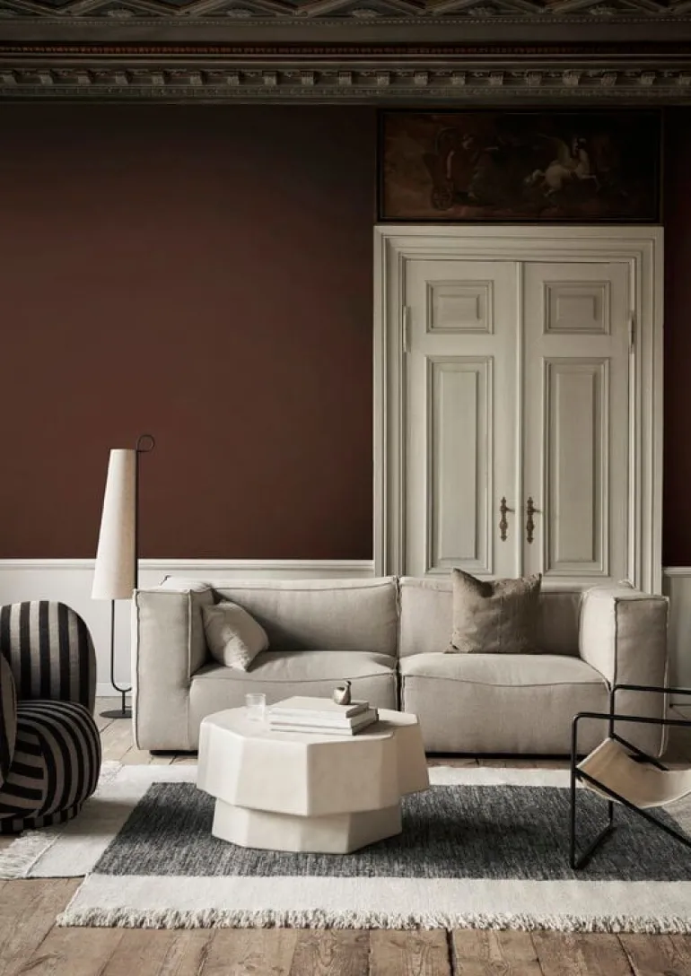 ferm LIVING Ancora golvlampa, svart - natur