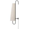 ferm LIVING Ancora vägglampa, svart - natur