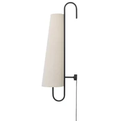 ferm LIVING Ancora vägglampa, svart - natur