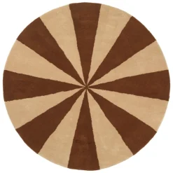 ferm LIVING Arch tuftad matta, stor, mörk tegel - offwhite