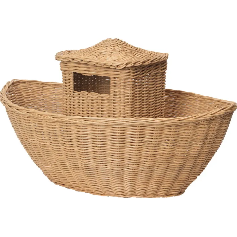 ferm LIVING Ark flätad korg, natur