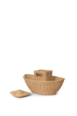 ferm LIVING Ark flätad korg, natur