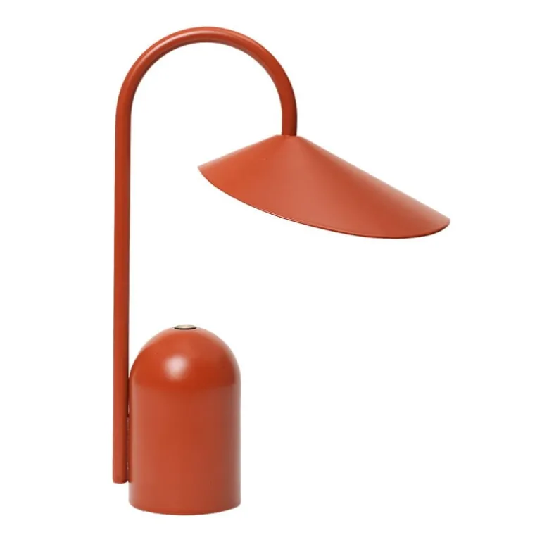 ferm LIVING Arum bärbar lampa, oxidröd