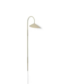 ferm LIVING Arum vägglampa med snurrfunktion, hög, kashmir