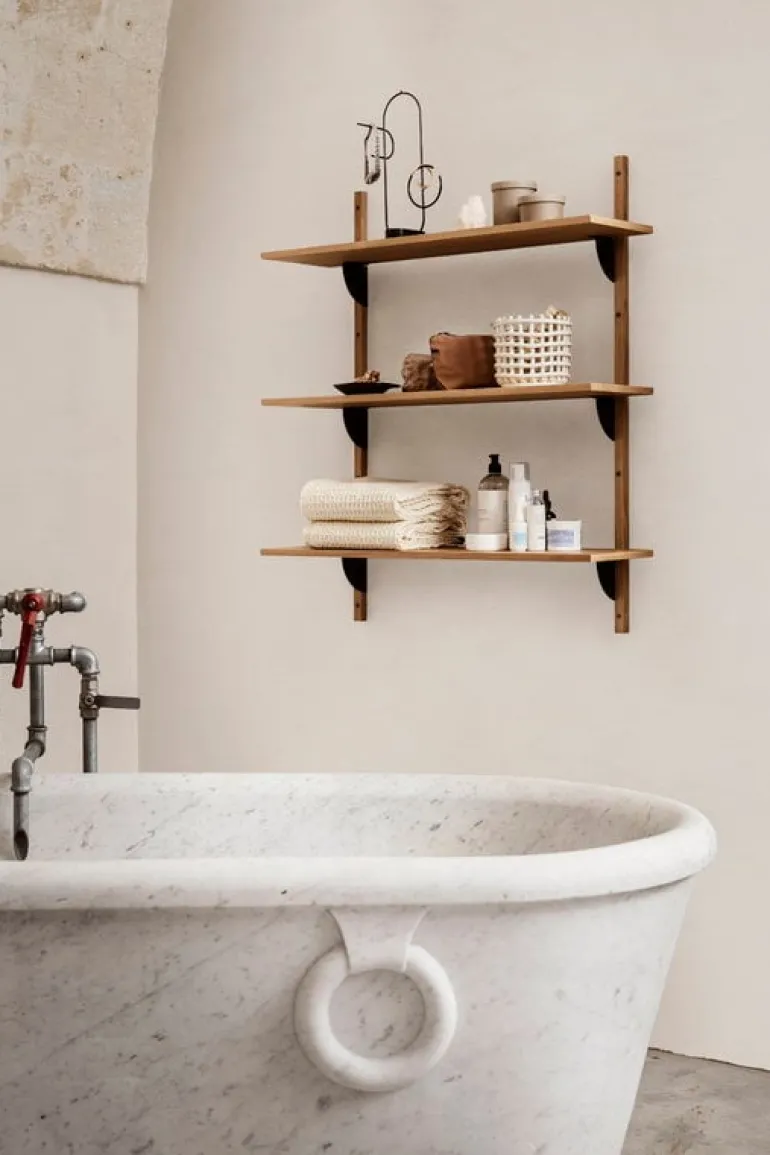 ferm LIVING Bon Accessories liten behållare, sand - svart