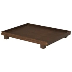 ferm LIVING Bon träbricka, L, rökt ek