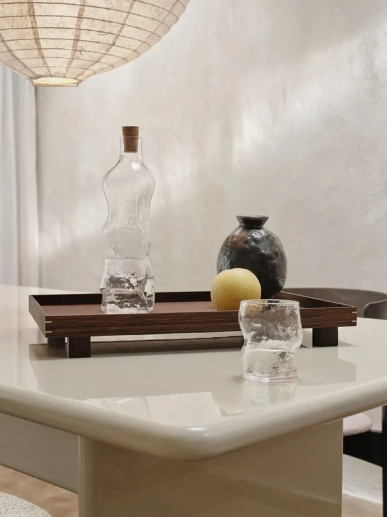 ferm LIVING Bon träbricka, L, rökt ek