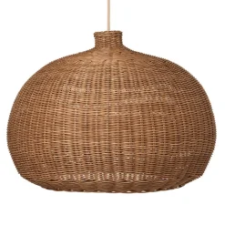 ferm LIVING Braided Belly lampskärm, naturell
