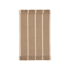 ferm LIVING Calm Kelim matta, 50 x 70 cm, mörk sand - naturvit