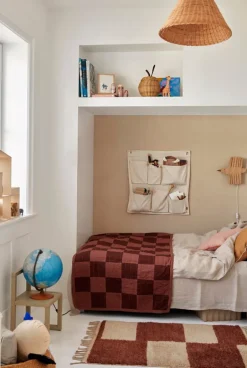 ferm LIVING Canvas Wall Pockets, naturvit