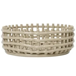 ferm LIVING Ceramic centerpiece bordsuppsats, cashmere
