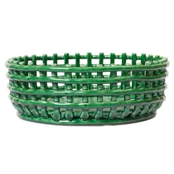 ferm LIVING Ceramic centrepiece, smaragdgrön