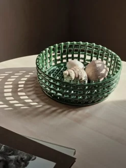 ferm LIVING Ceramic centrepiece, smaragdgrön